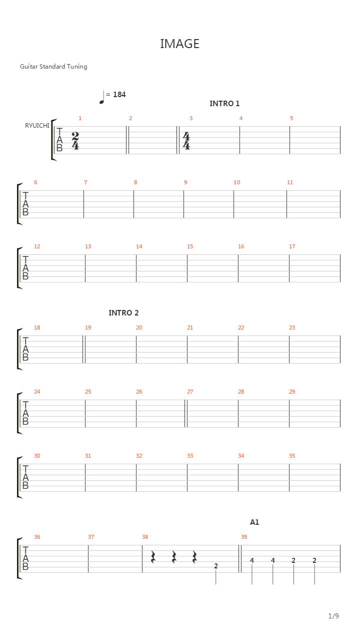 Image吉他谱