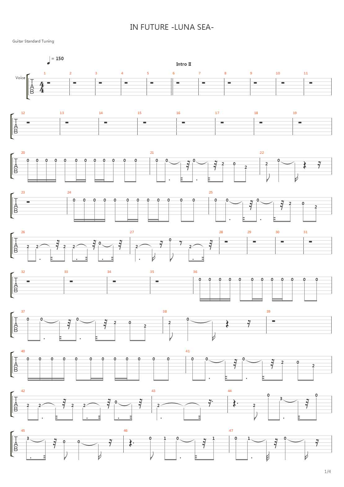 In Future吉他谱