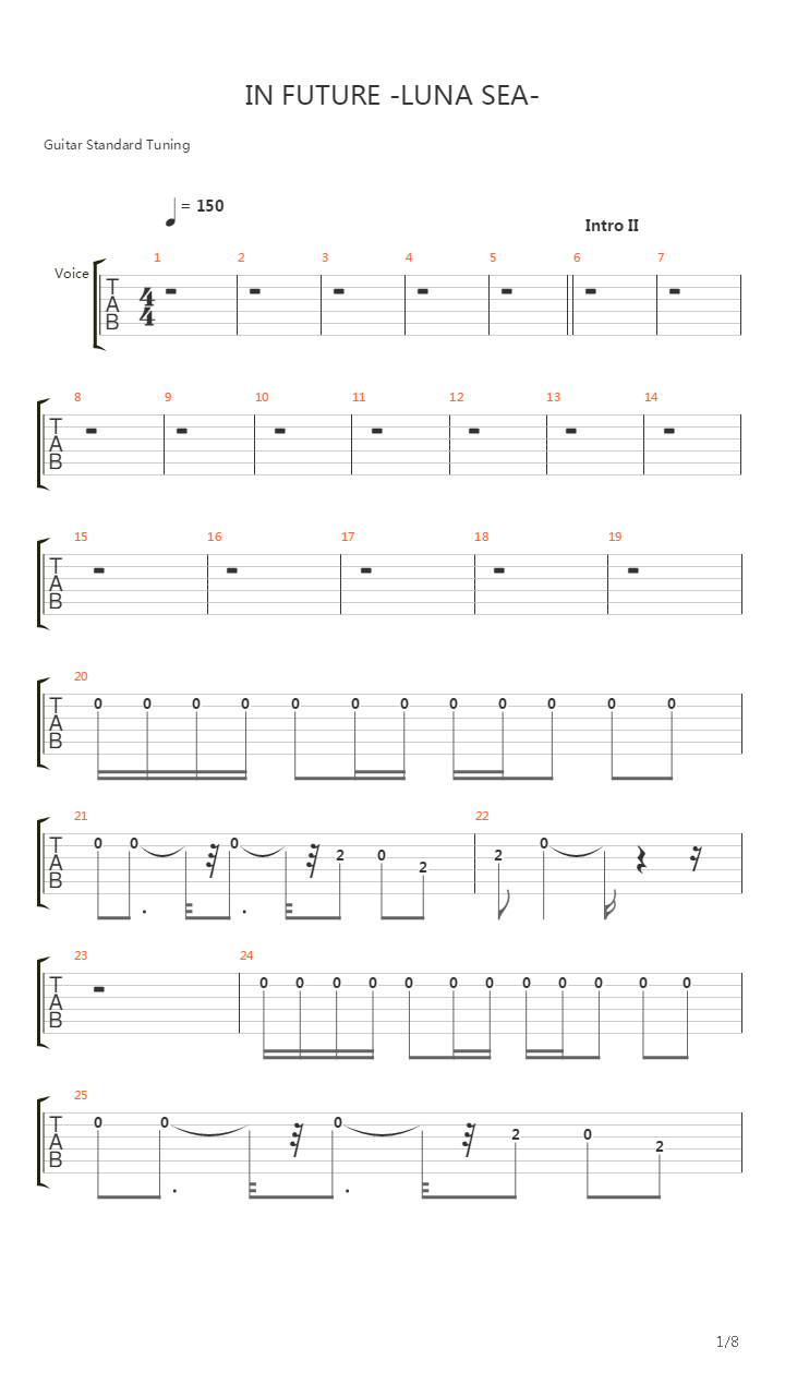 In Future吉他谱