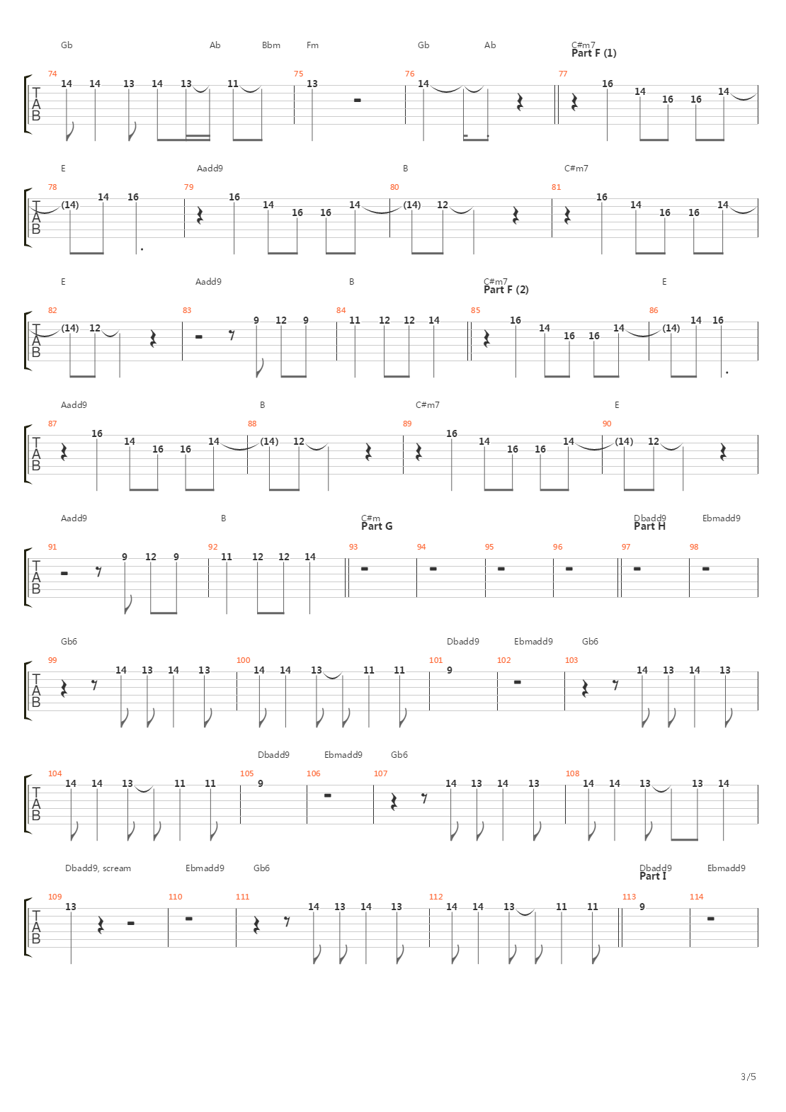 Into The Sun吉他谱