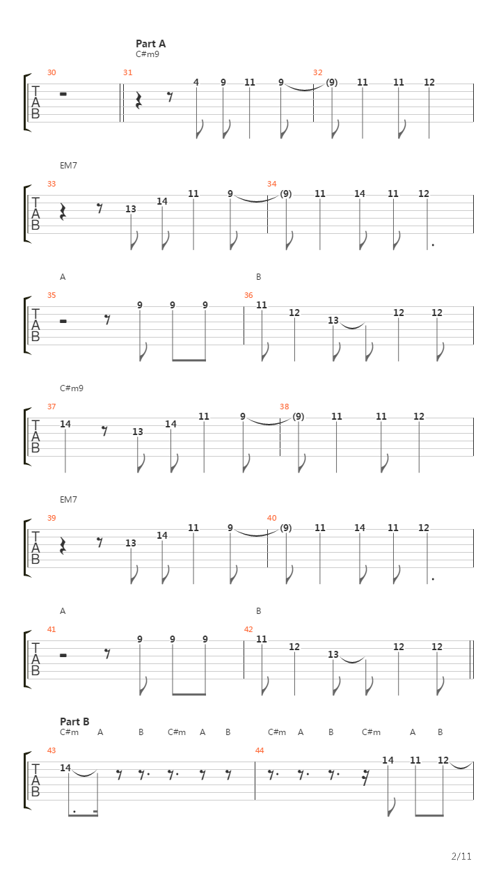 Into The Sun吉他谱
