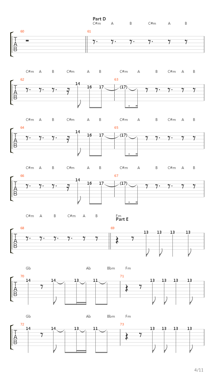 Into The Sun吉他谱