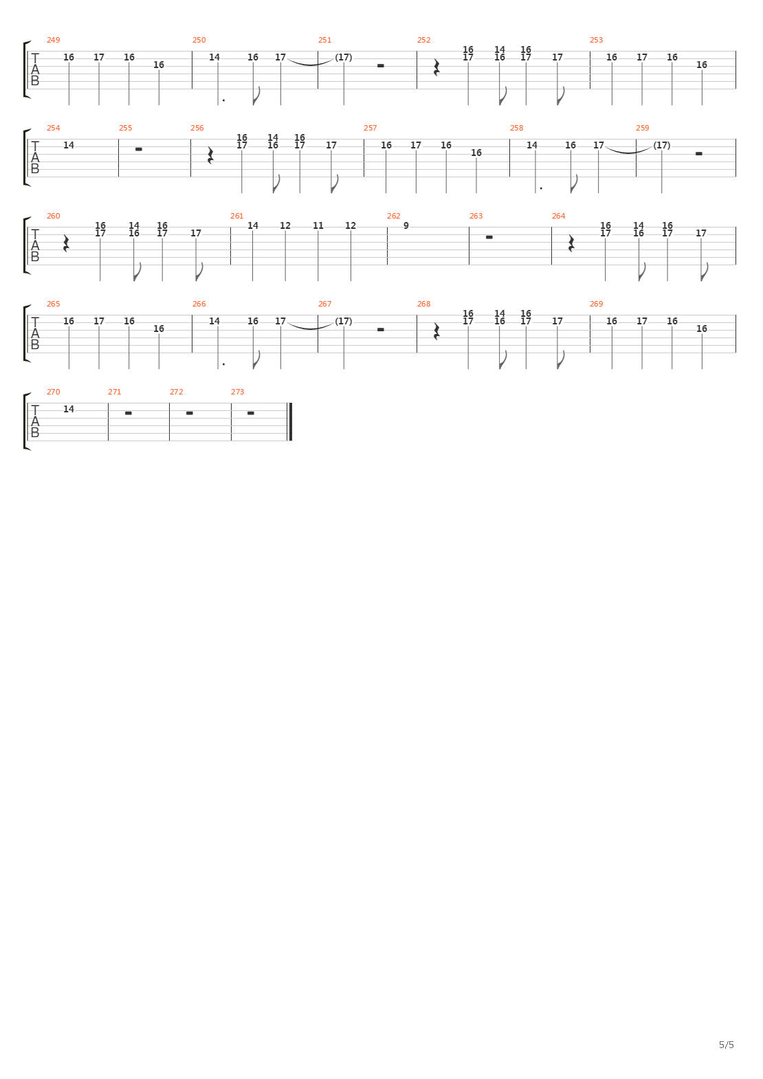 Rosier吉他谱