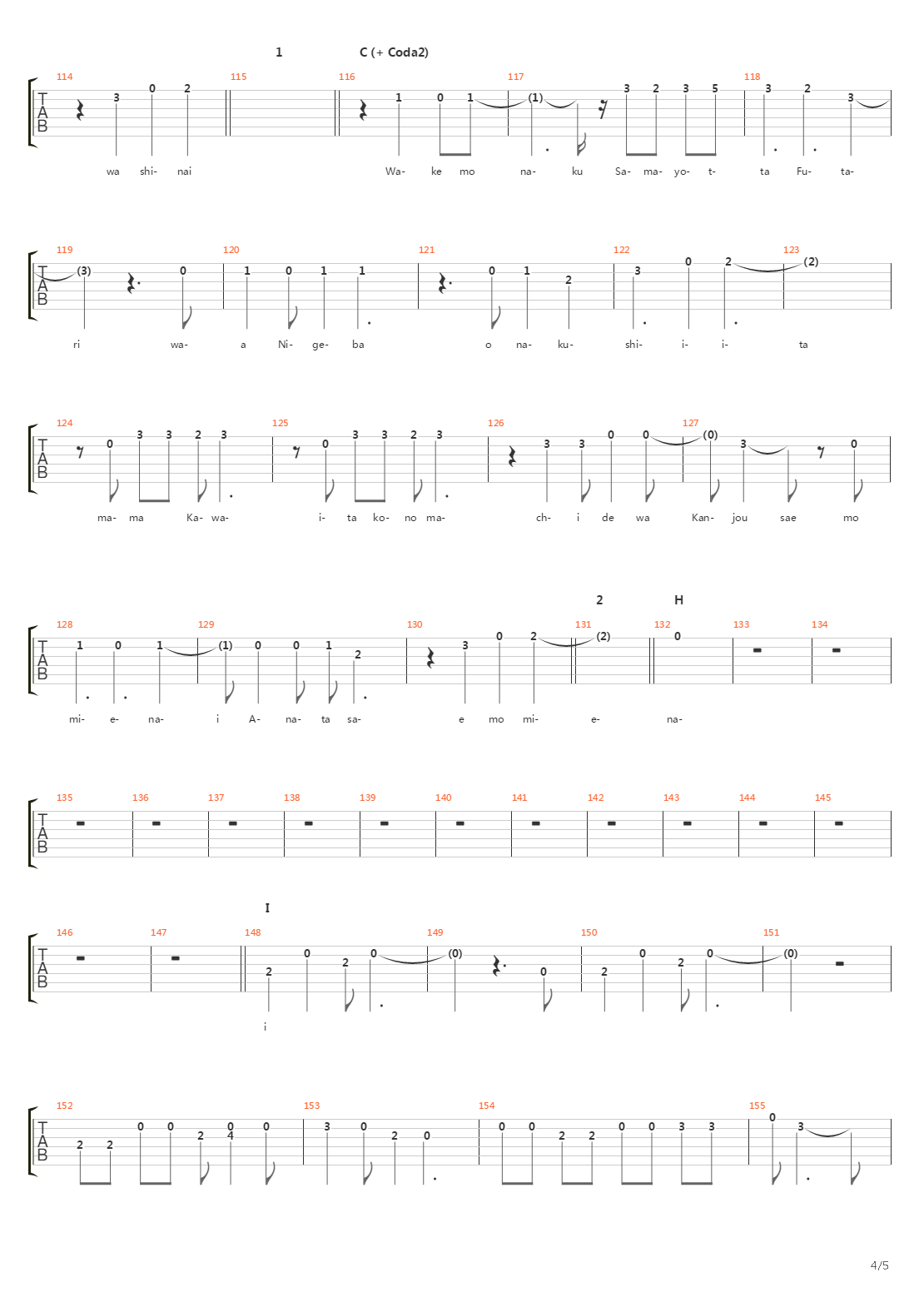 The Slain吉他谱