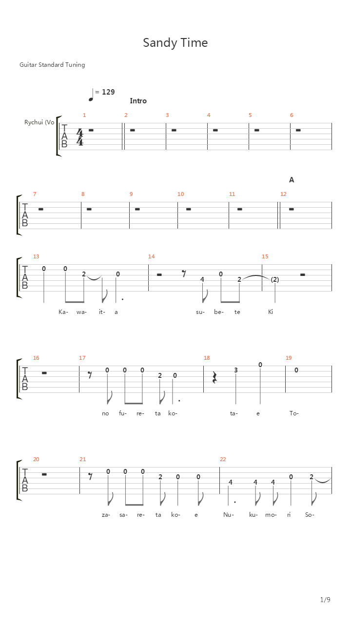 The Slain吉他谱