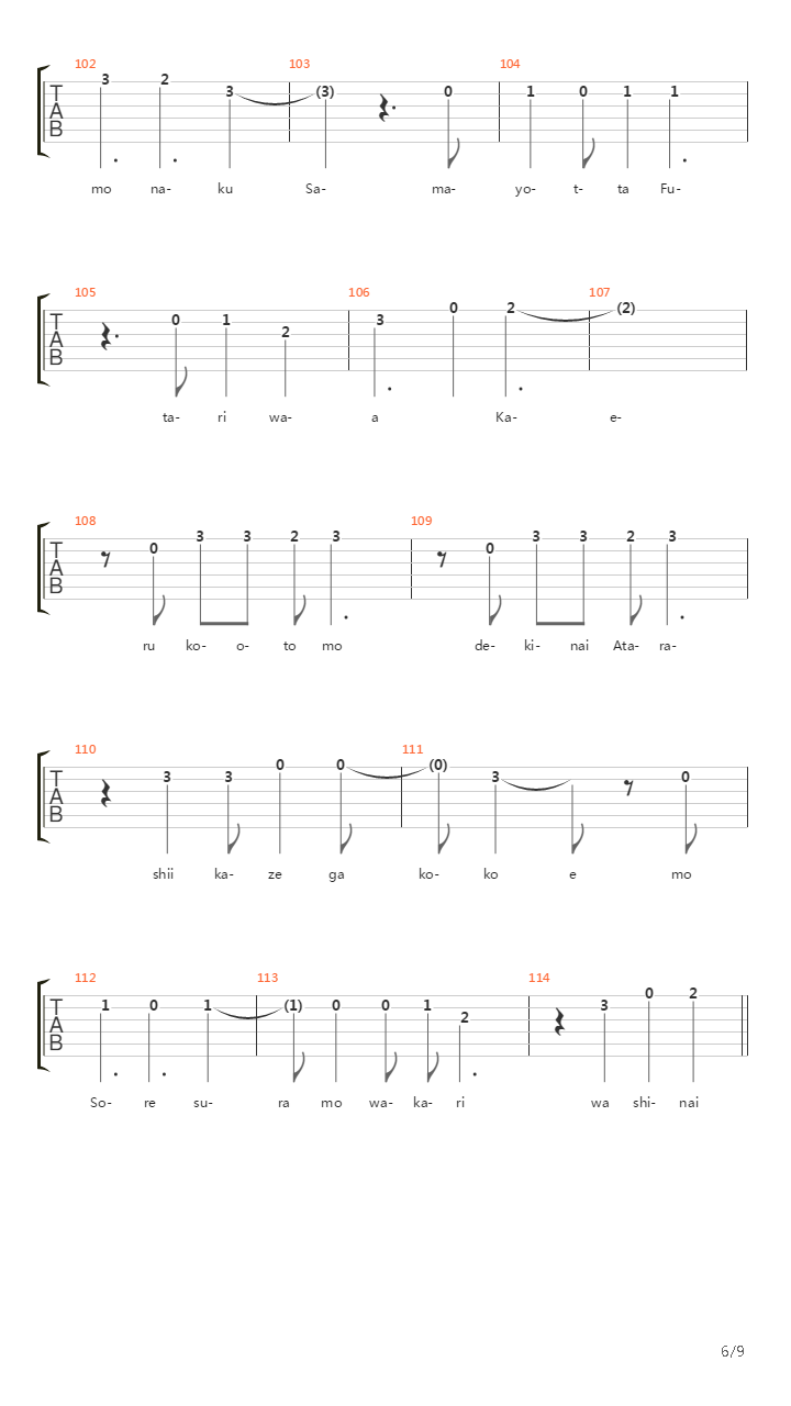 The Slain吉他谱