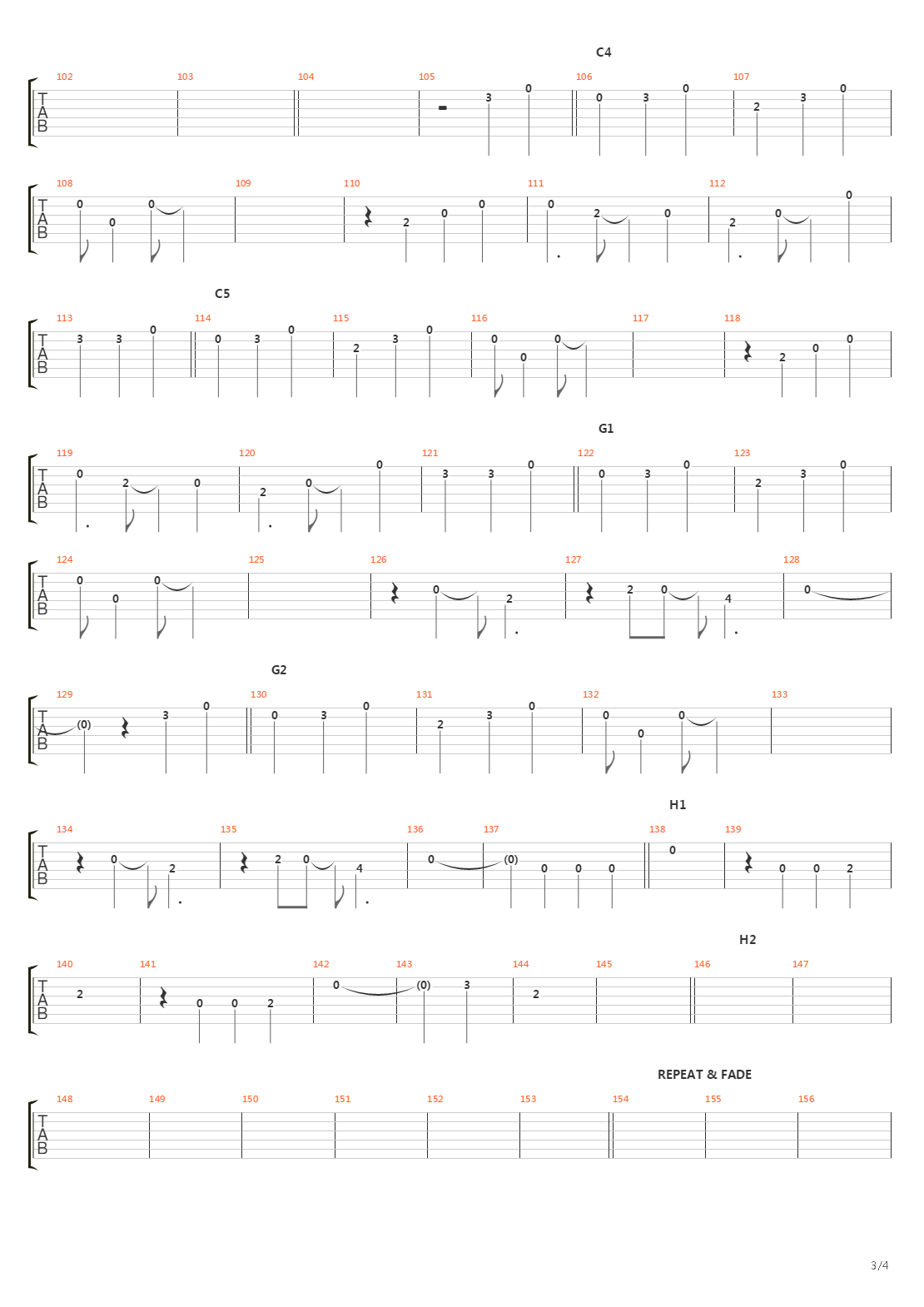 Wall吉他谱