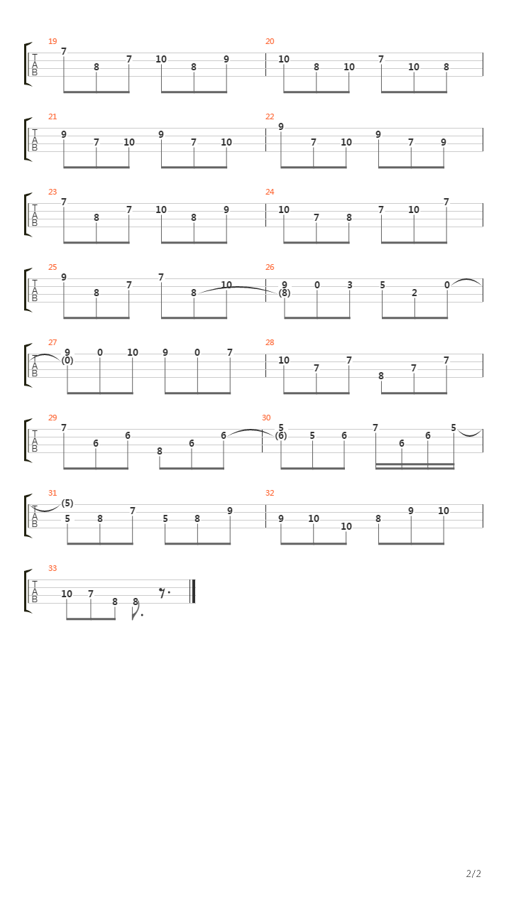 最终幻想4 - Melody Of Lute吉他谱