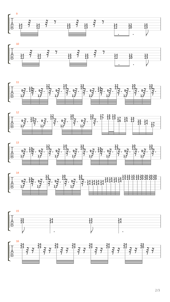 最终幻想6 - Battle Theme吉他谱