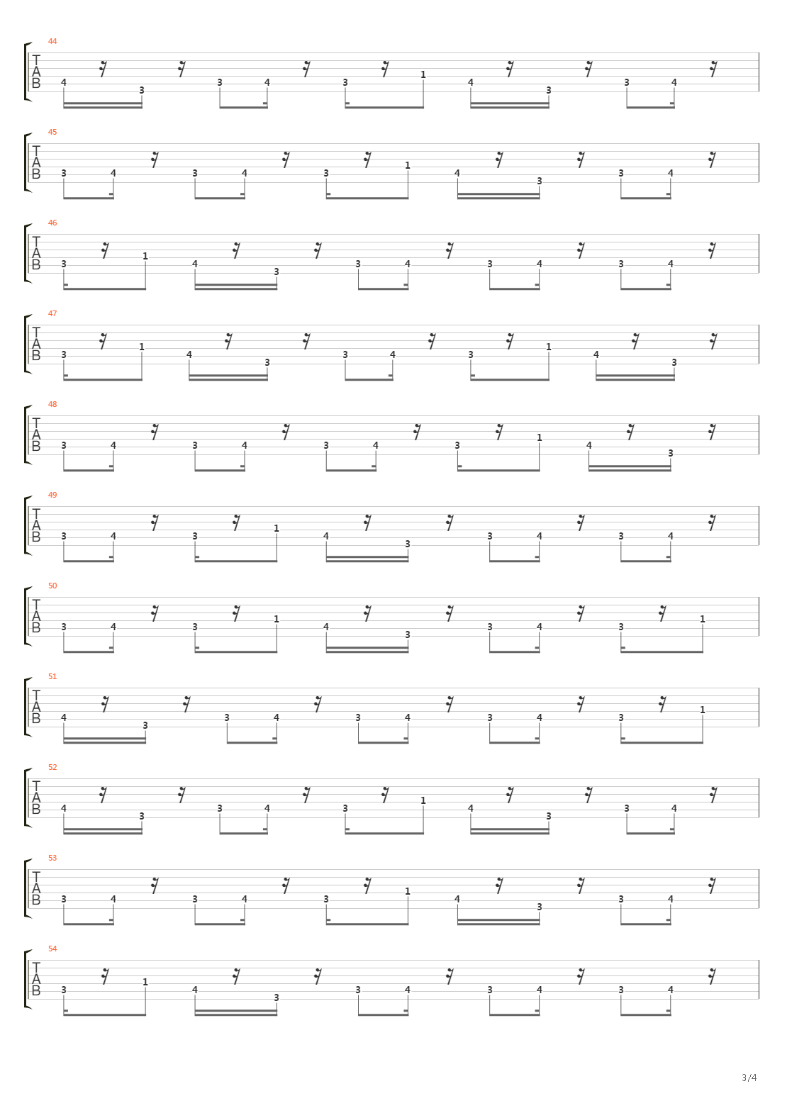 最终幻想7 - Only A Plank Between One And Perdition吉他谱