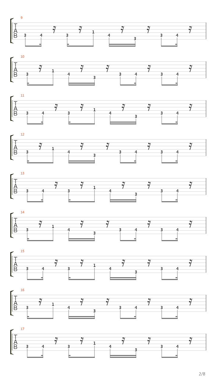 最终幻想7 - Only A Plank Between One And Perdition吉他谱