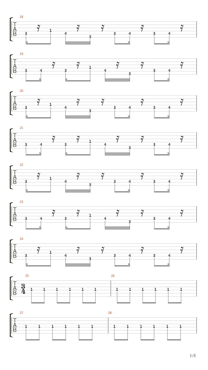 最终幻想7 - Only A Plank Between One And Perdition吉他谱