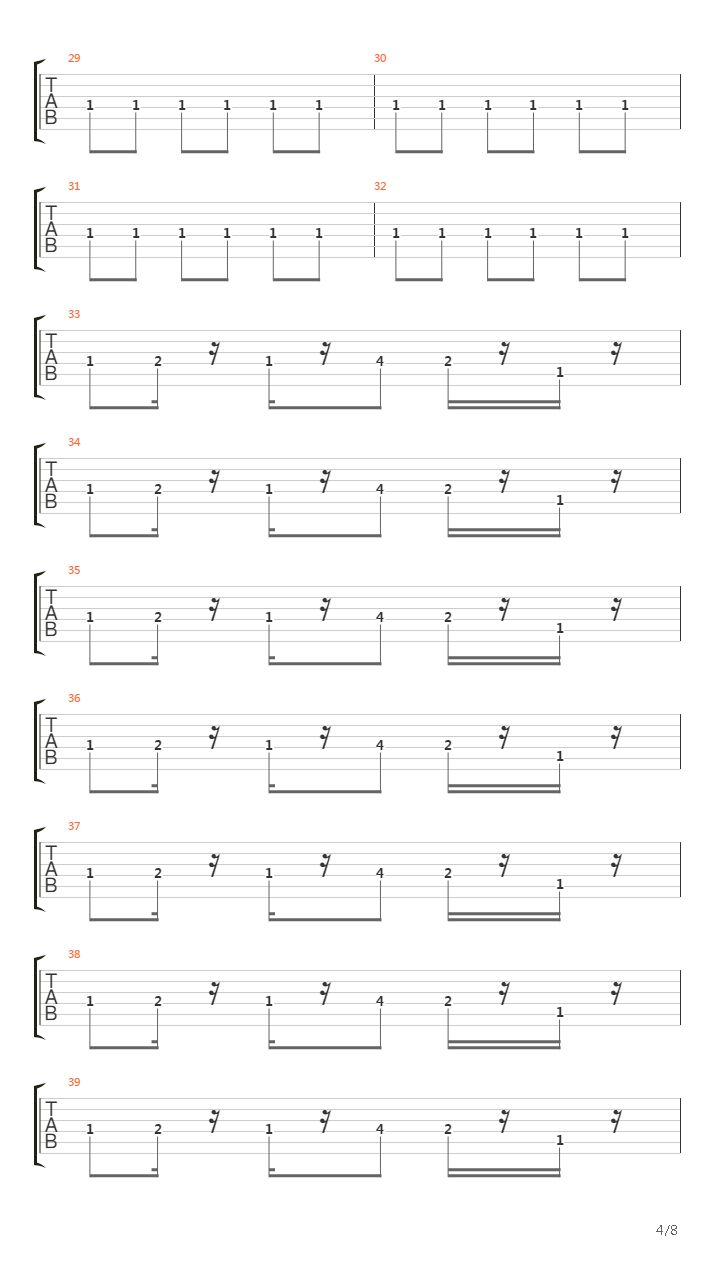 最终幻想7 - Only A Plank Between One And Perdition吉他谱