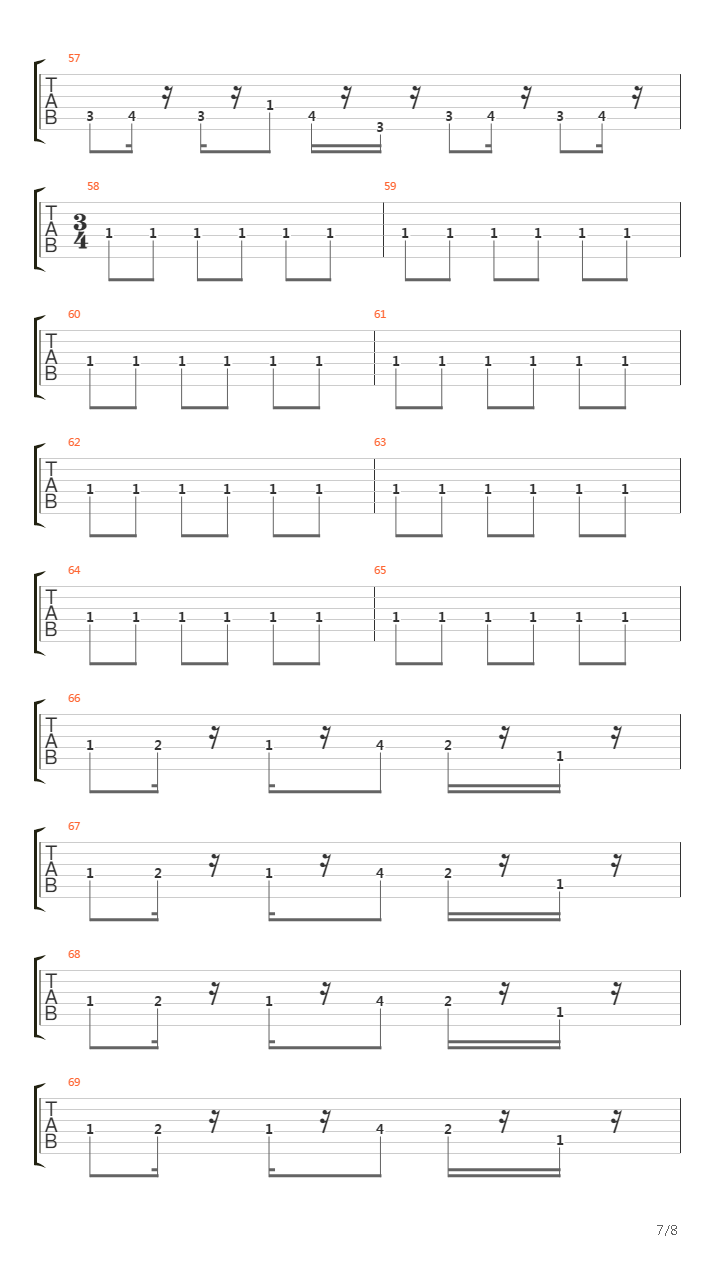 最终幻想7 - Only A Plank Between One And Perdition吉他谱