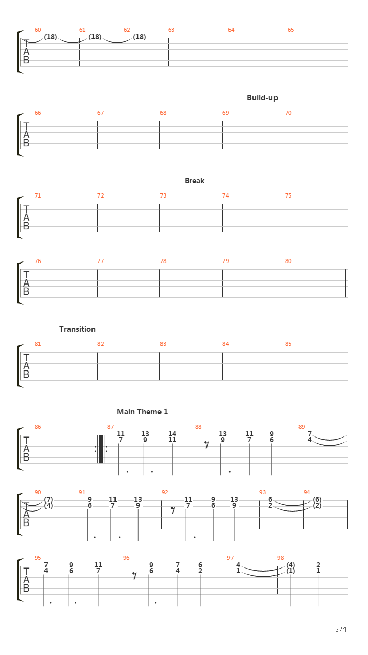 最终幻想10 - Battle Theme吉他谱