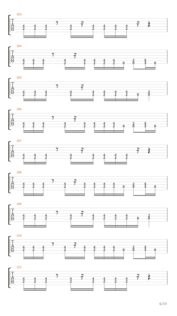 Freedom Of Speech吉他谱