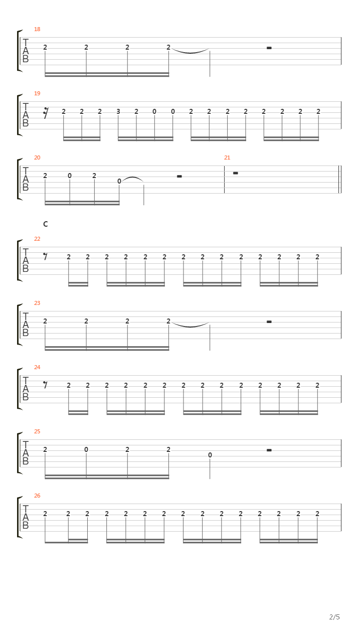 Akai Sora(赤い空)吉他谱