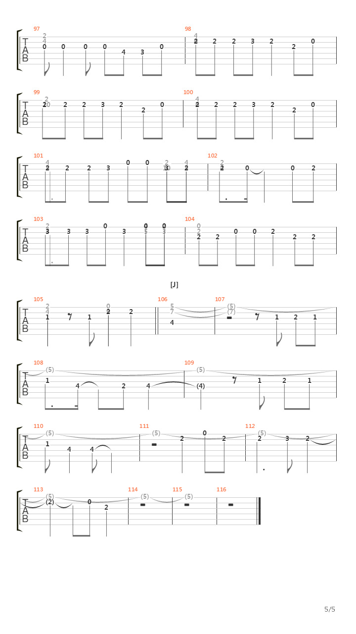 Yoru(夜)吉他谱