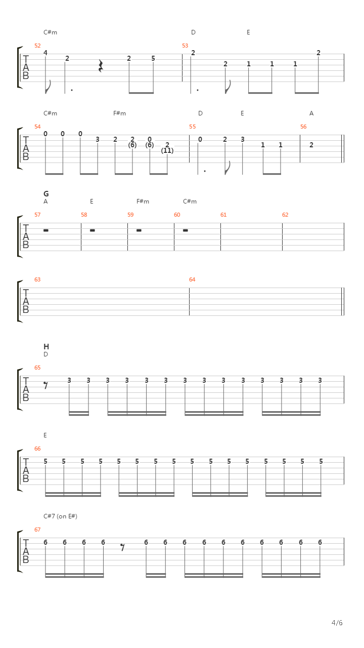 Yuubeni(夕紅)吉他谱