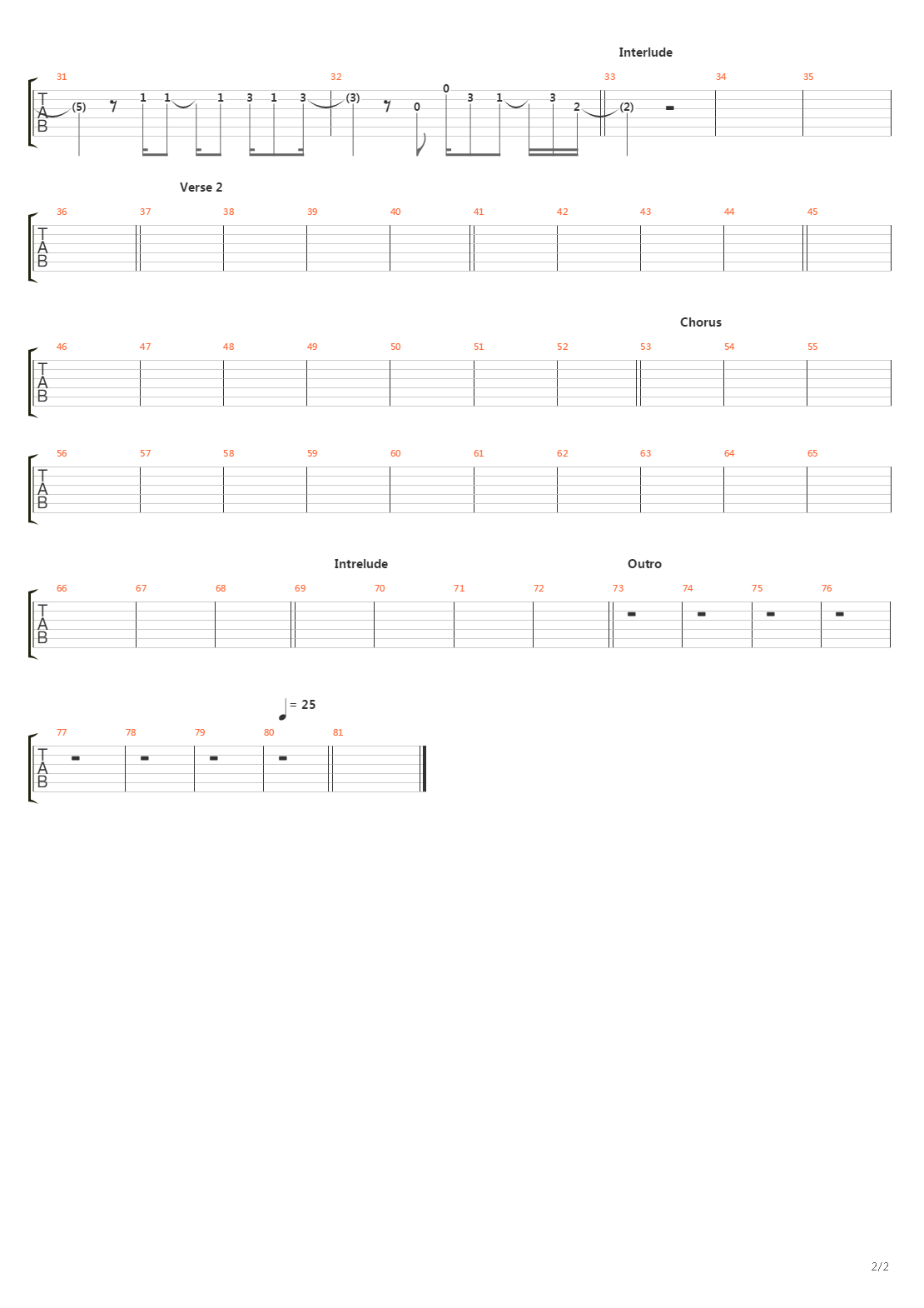 Goret吉他谱