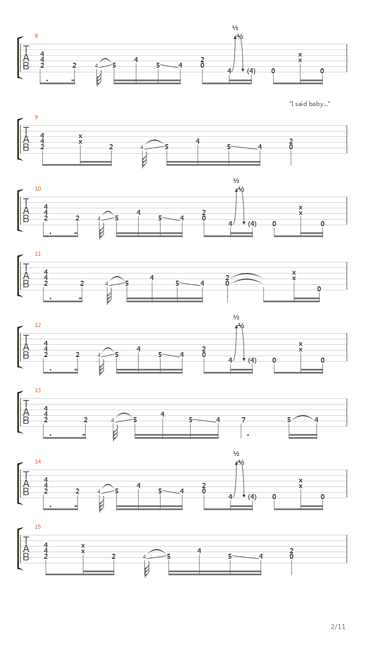 On The Hunt吉他谱