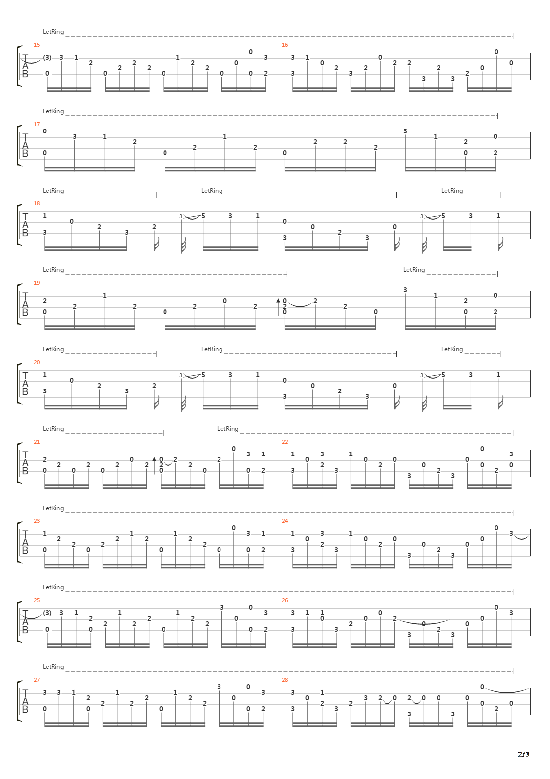 Simple Man吉他谱