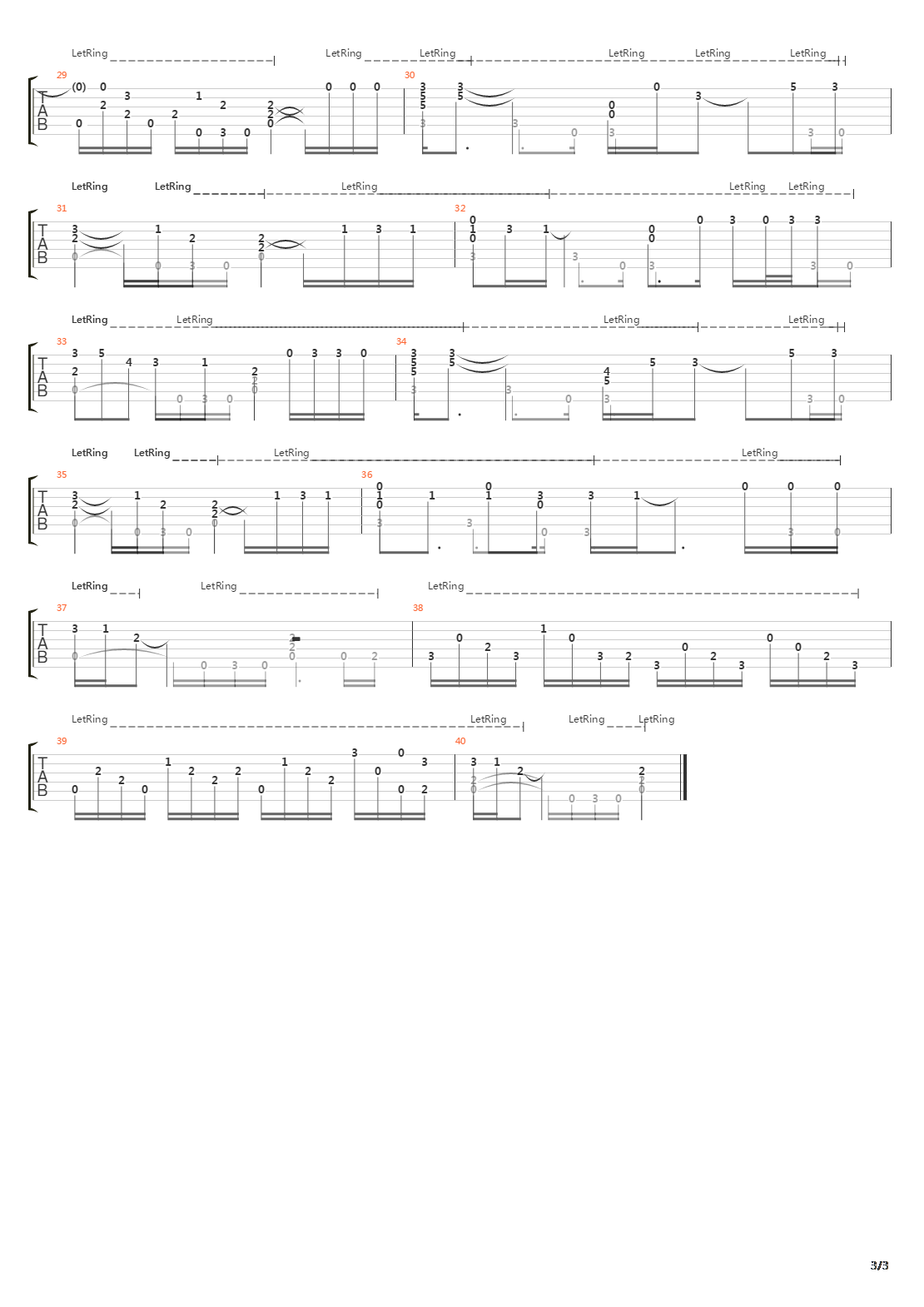 Simple Man吉他谱