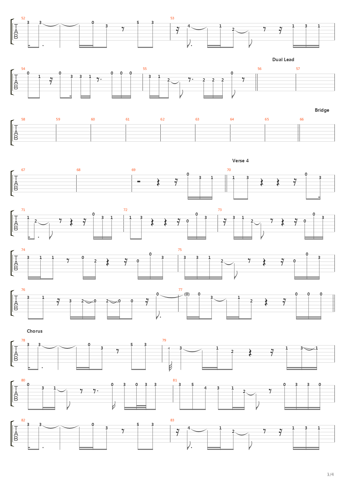 Simple Man吉他谱