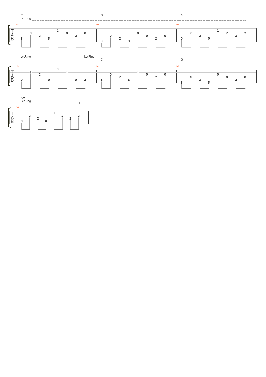 Simple Man吉他谱