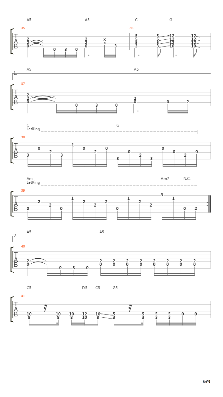 Simple Man吉他谱