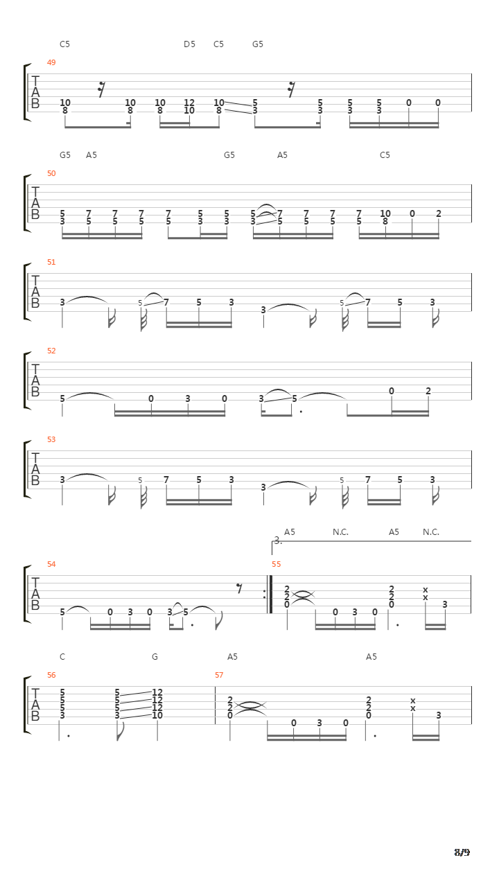 Simple Man吉他谱