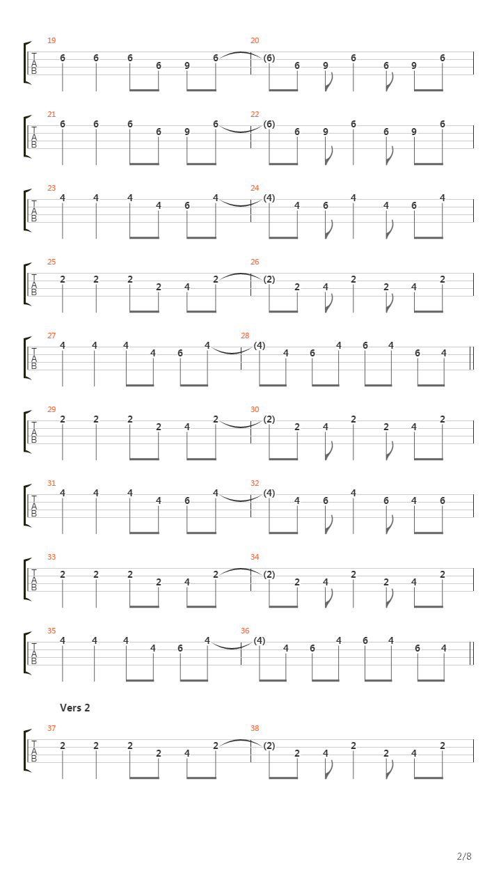 Song For Aberdeen吉他谱