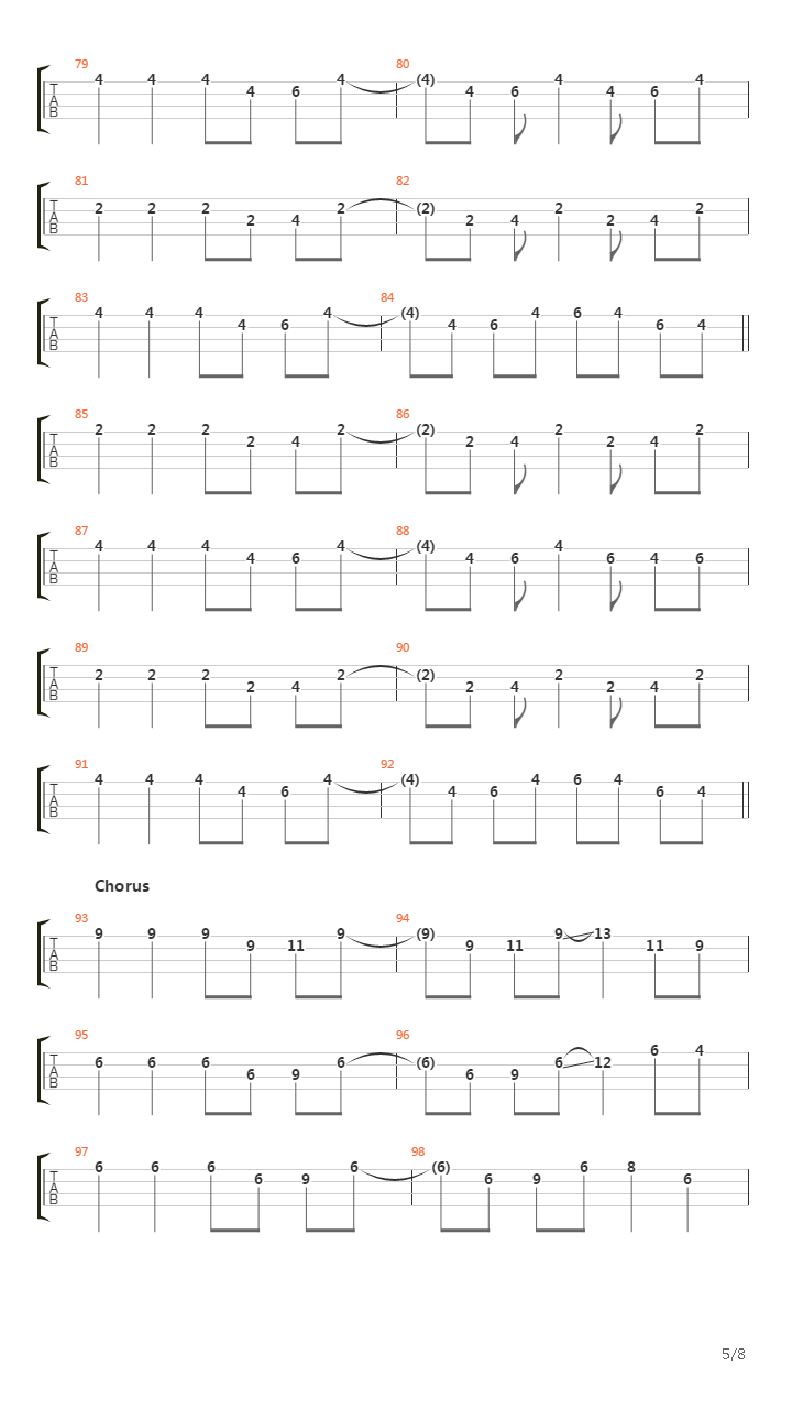 Song For Aberdeen吉他谱