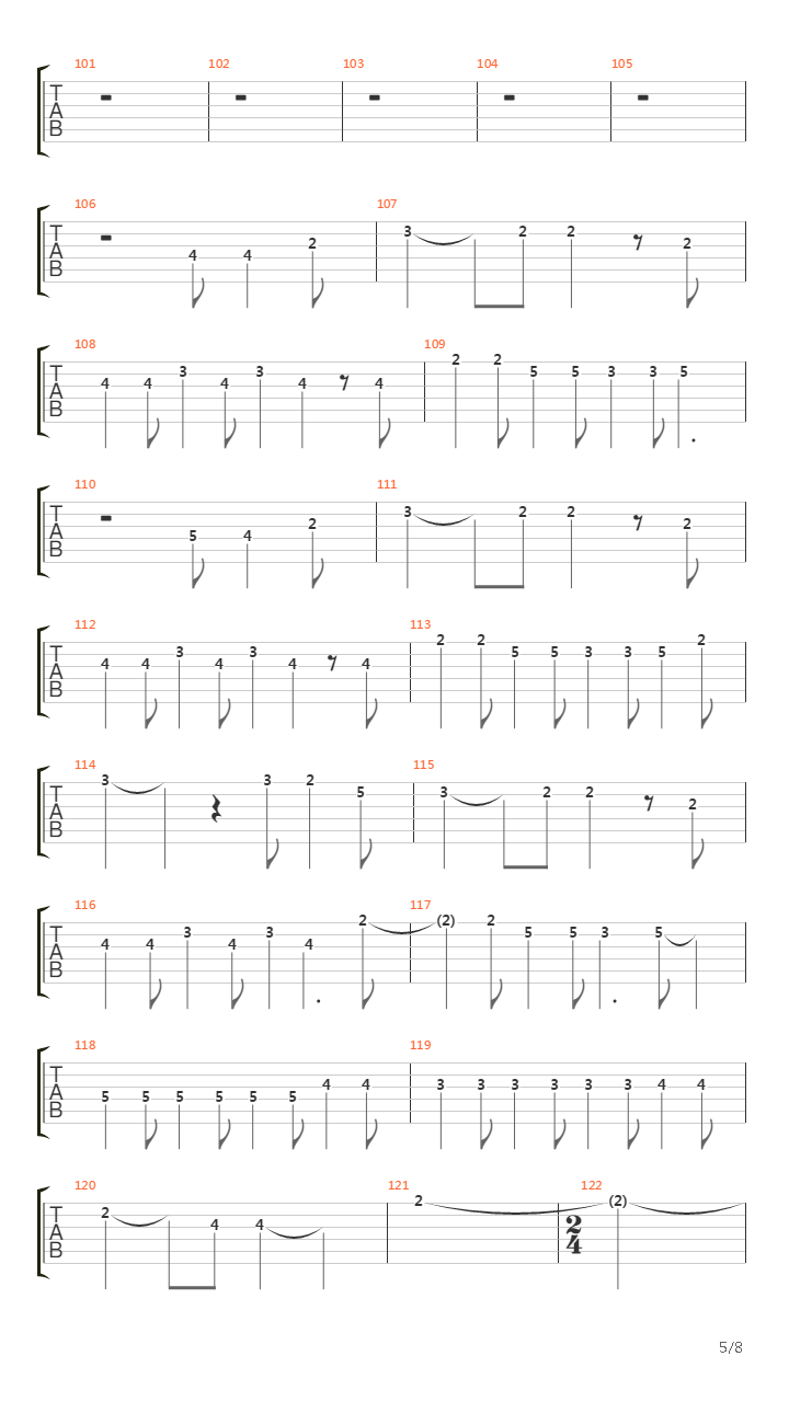 M-aria吉他谱