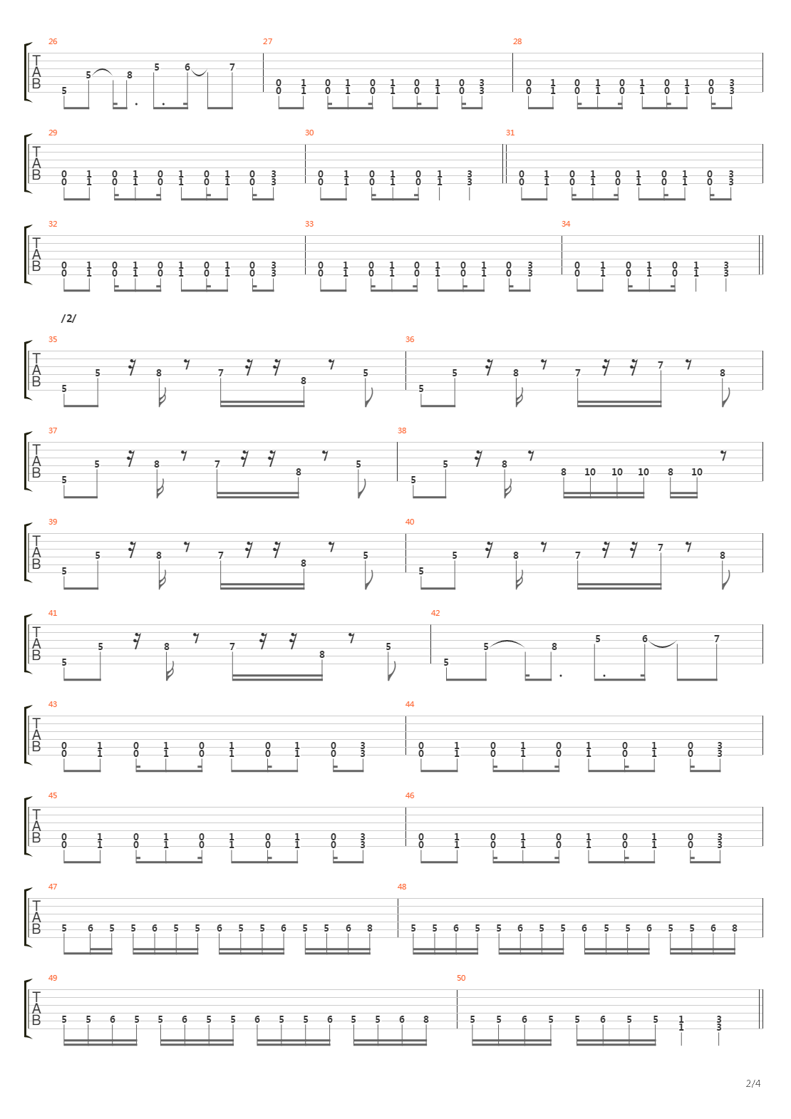 F吉他谱