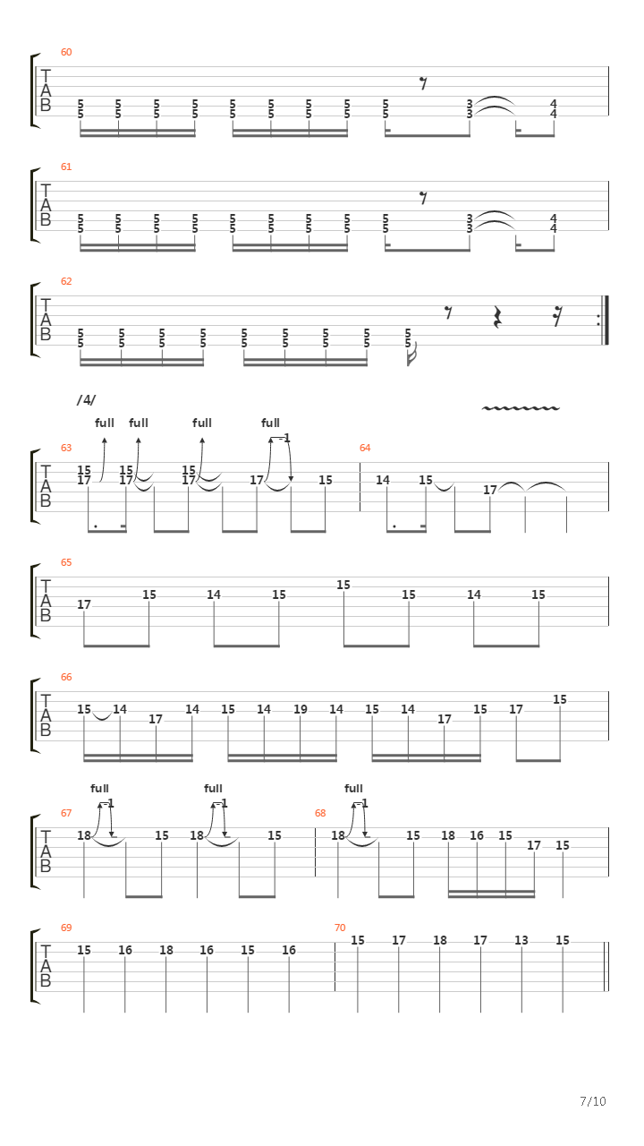 F吉他谱