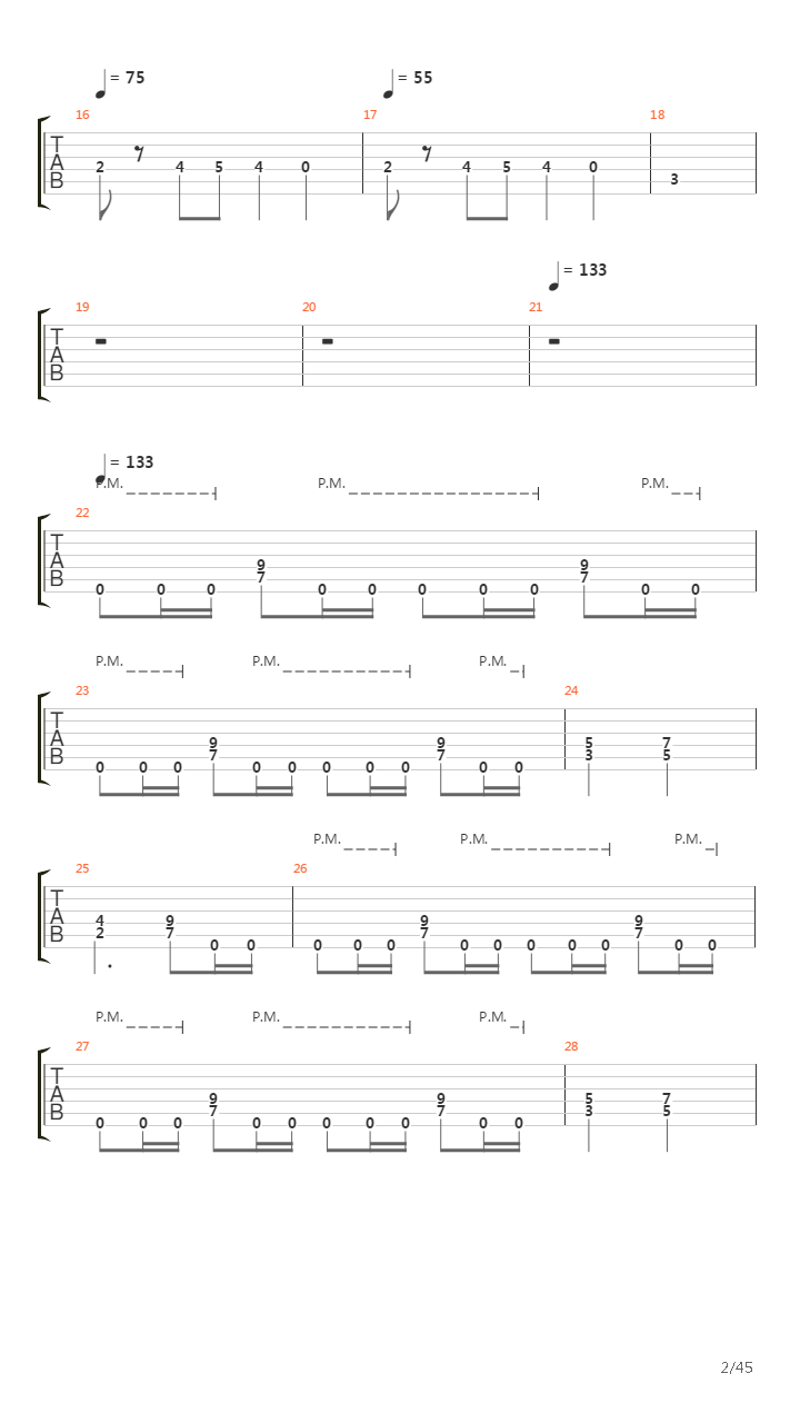 Achilles Agony And Ecstasy In Eight Parts吉他谱