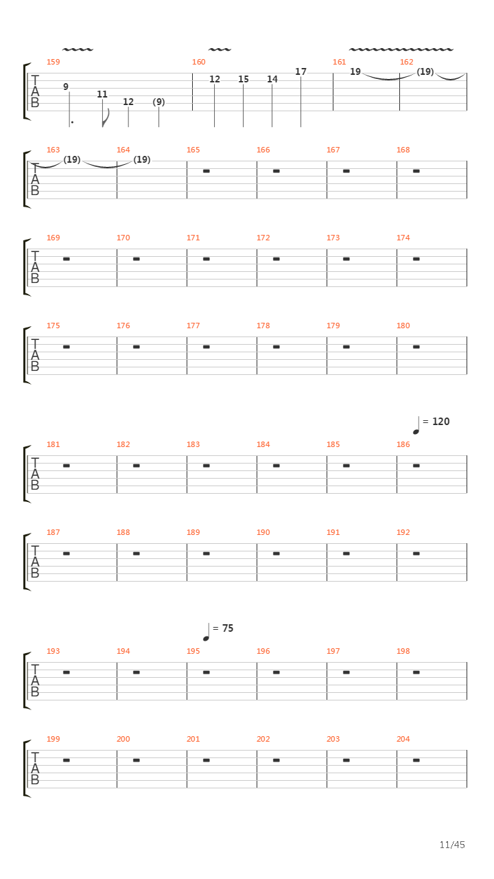 Achilles Agony And Ecstasy In Eight Parts吉他谱