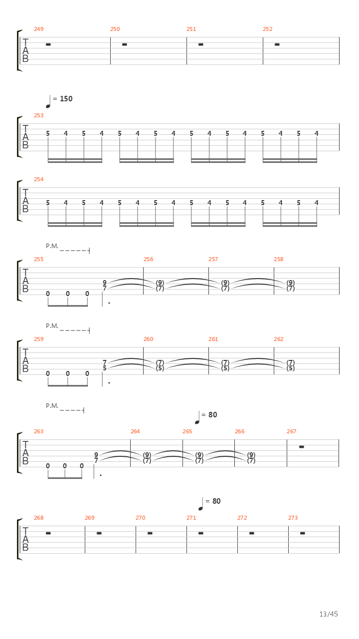 Achilles Agony And Ecstasy In Eight Parts吉他谱