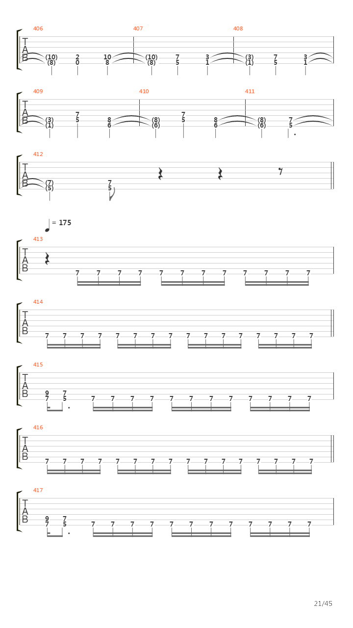 Achilles Agony And Ecstasy In Eight Parts吉他谱