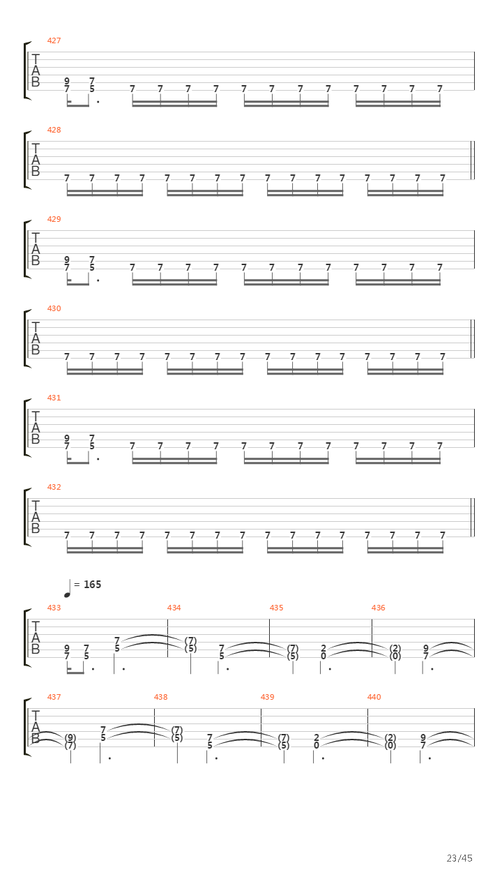 Achilles Agony And Ecstasy In Eight Parts吉他谱