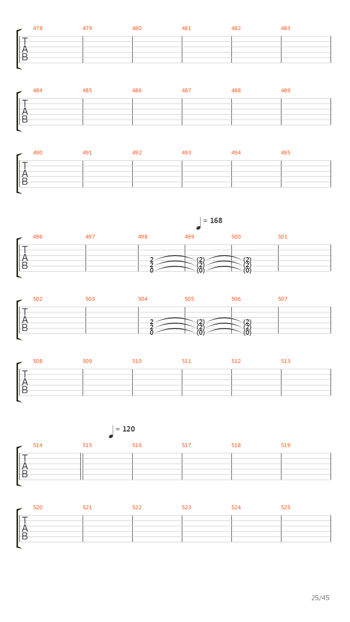 Achilles Agony And Ecstasy In Eight Parts吉他谱