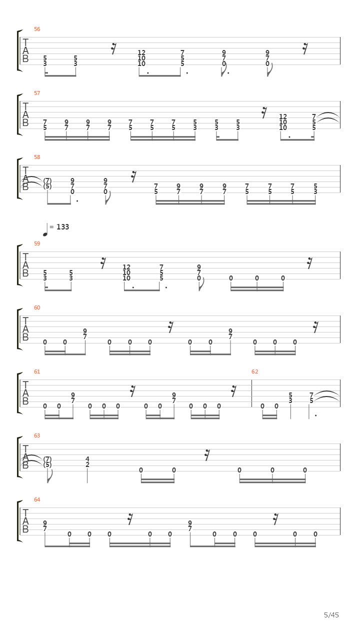 Achilles Agony And Ecstasy In Eight Parts吉他谱