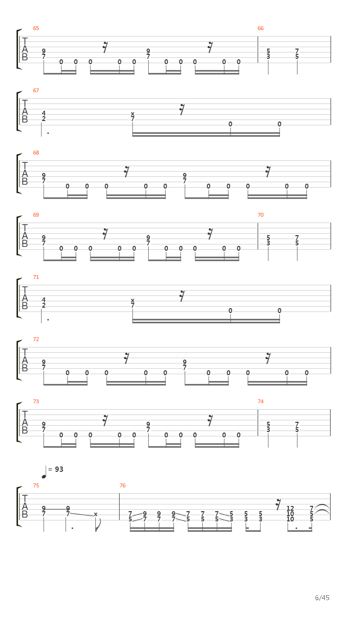 Achilles Agony And Ecstasy In Eight Parts吉他谱