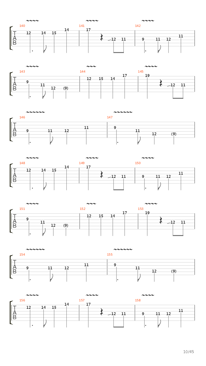 Achilles Agony And Ecstasy In Eight Parts吉他谱