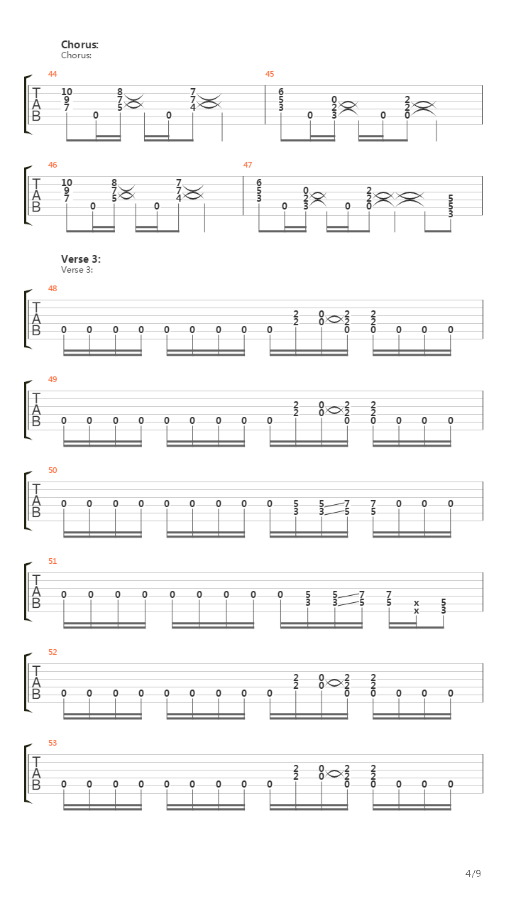 King吉他谱