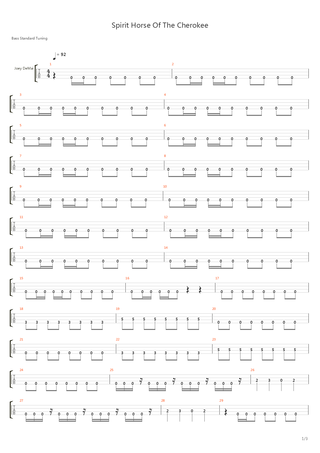 Spirit Horse Of The Cherokee吉他谱
