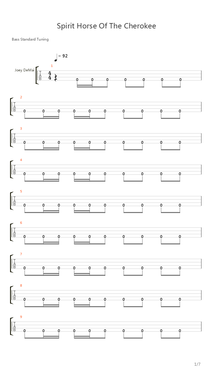 Spirit Horse Of The Cherokee吉他谱