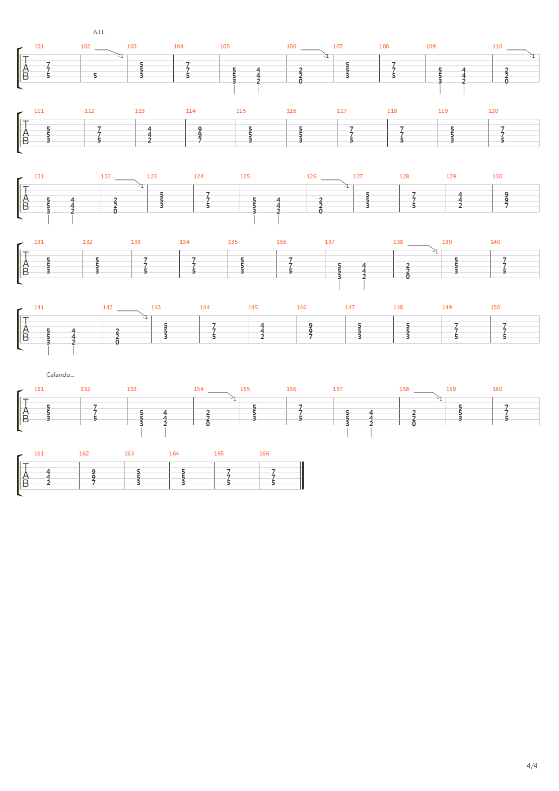 Swords In The Wind吉他谱