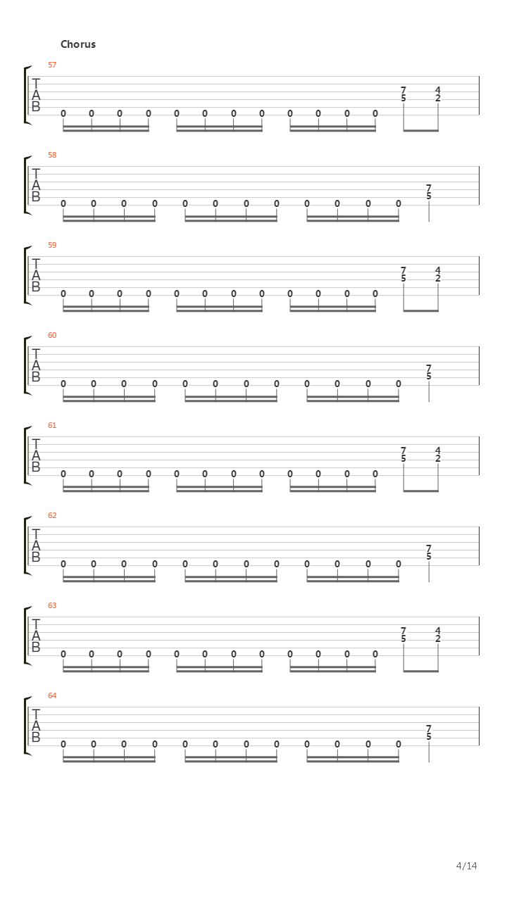 The吉他谱